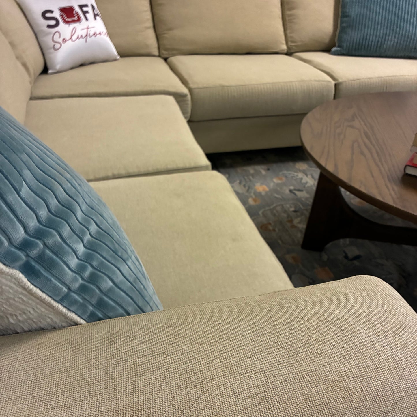 Beige Corner Sectional