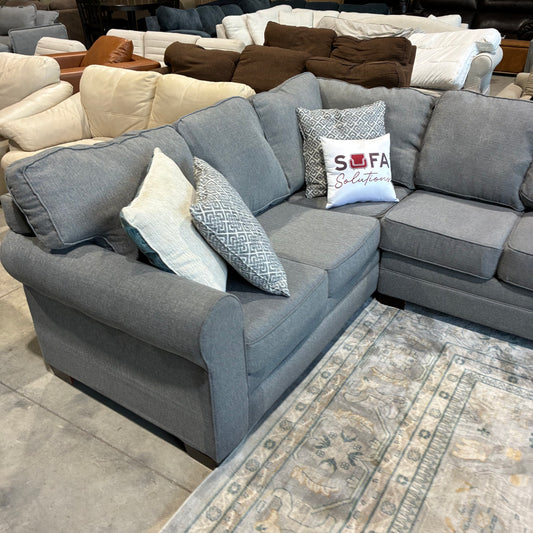 Steel Gray Corner Sectional