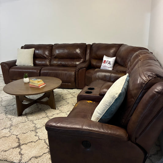 Leather Electric Reclining Sectional from Ashley