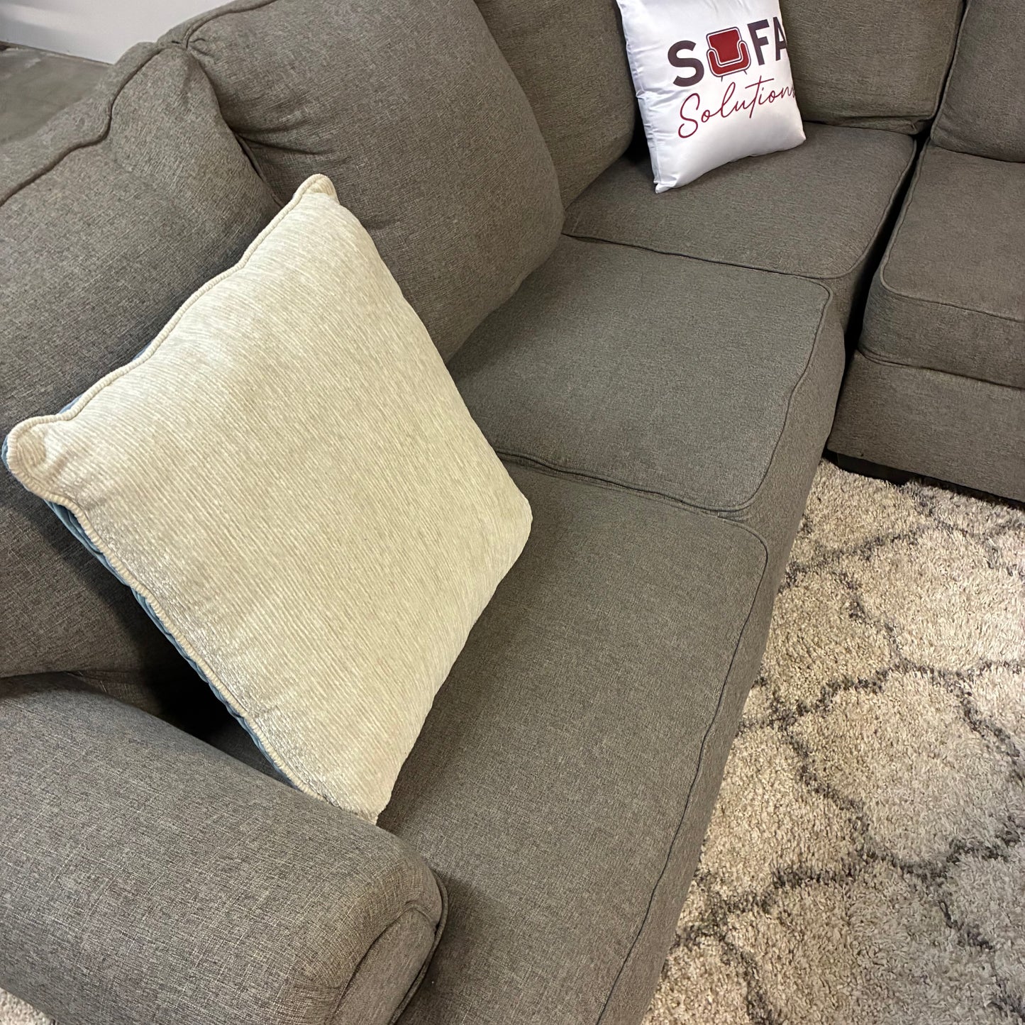 Gray Sectional Sofa with Chaise