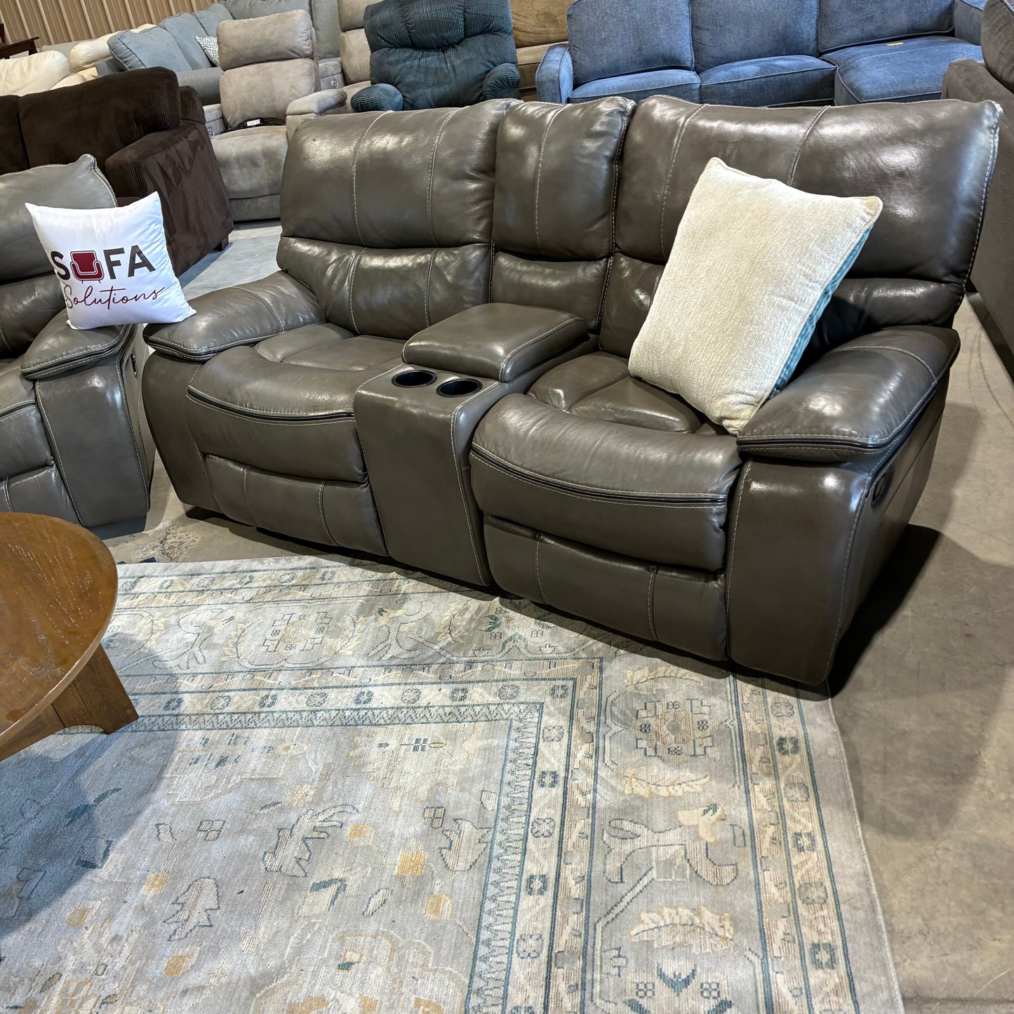 Reclining Leather Sofa Set