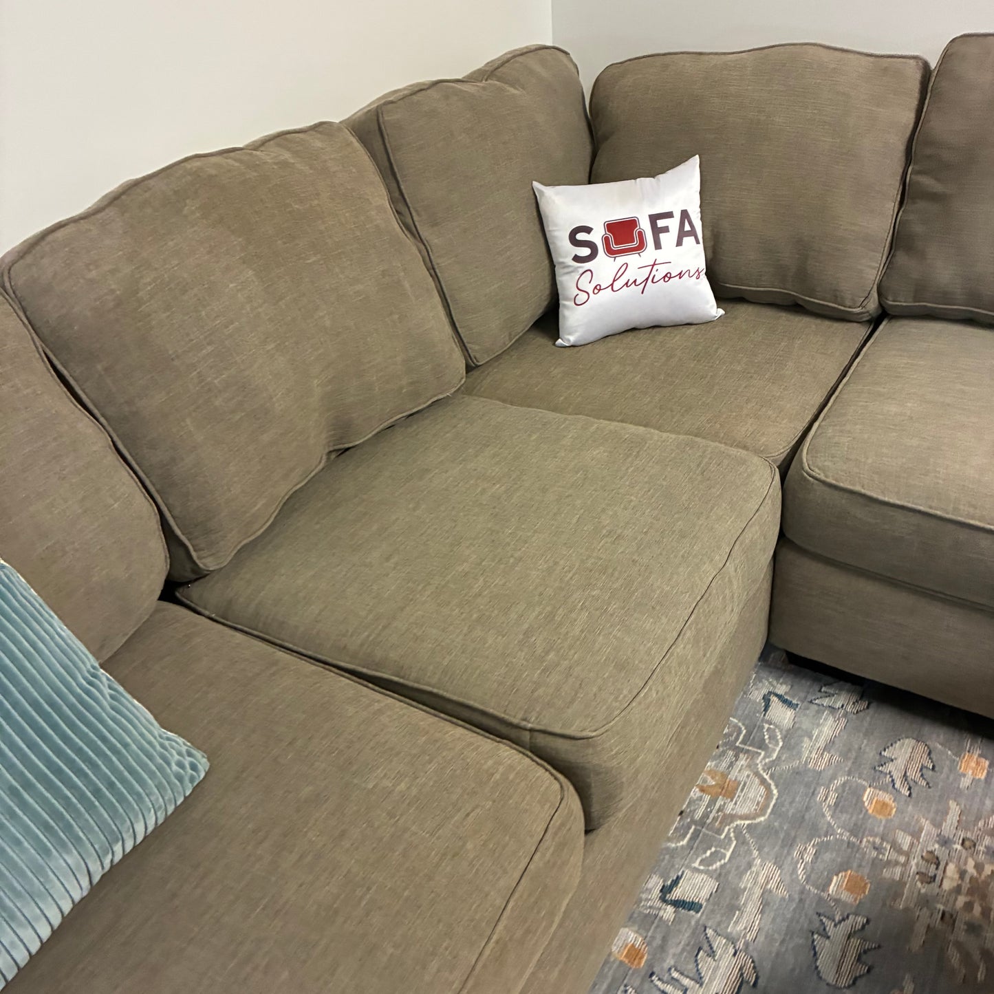 Gray Corner Sectional Sofa - Performance Fabric