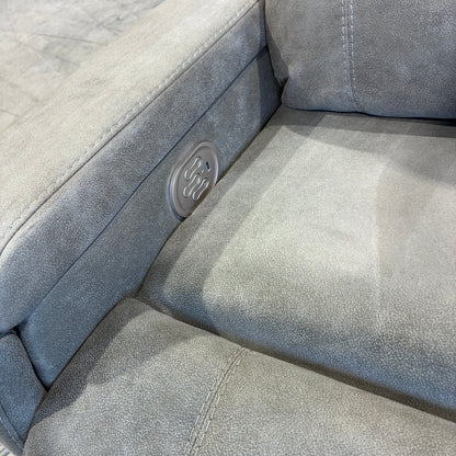 Pair of Gray Electric Recliners