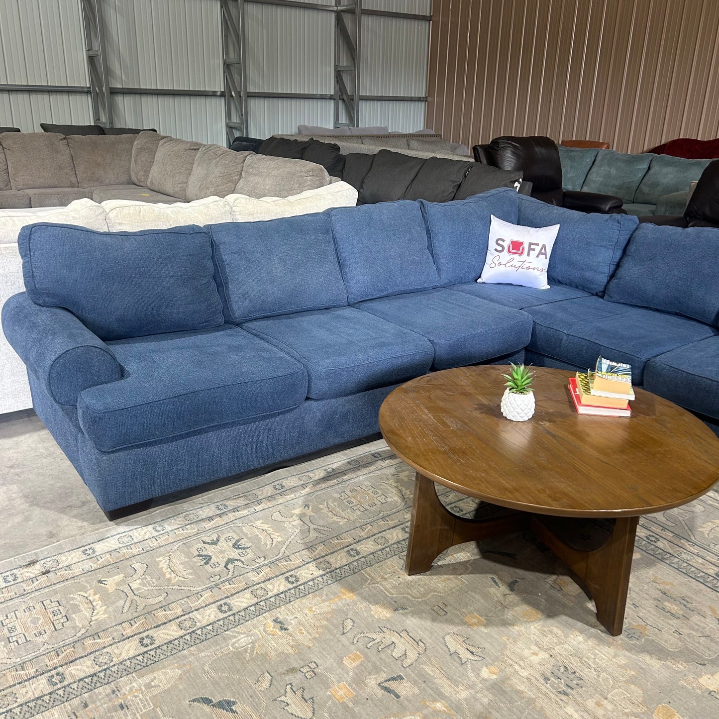 Navy Corner Sectional