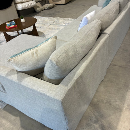 Light Gray Chaise Slipcover Chaise Sectional Sofa