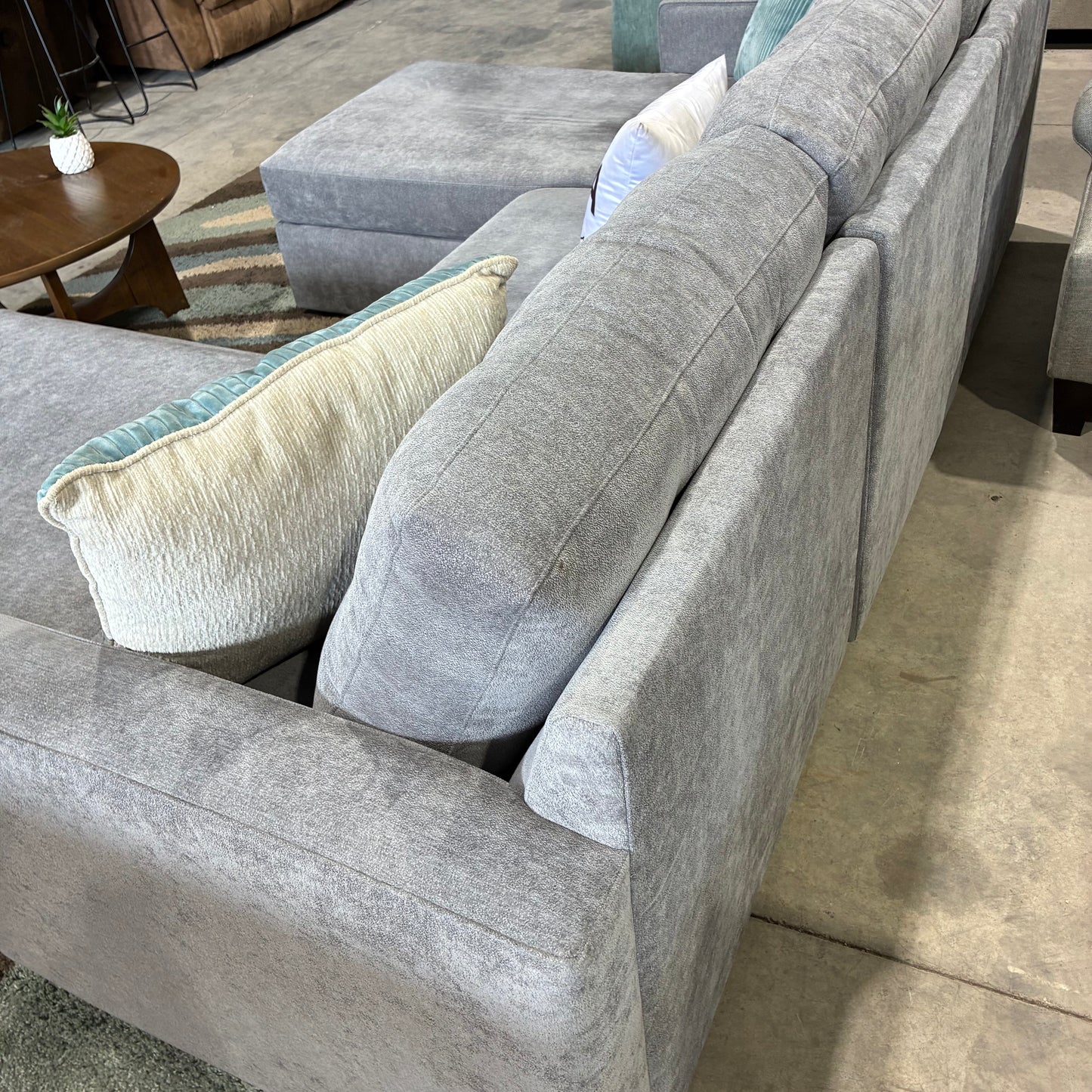 Gray Double Chaise Sectiomal