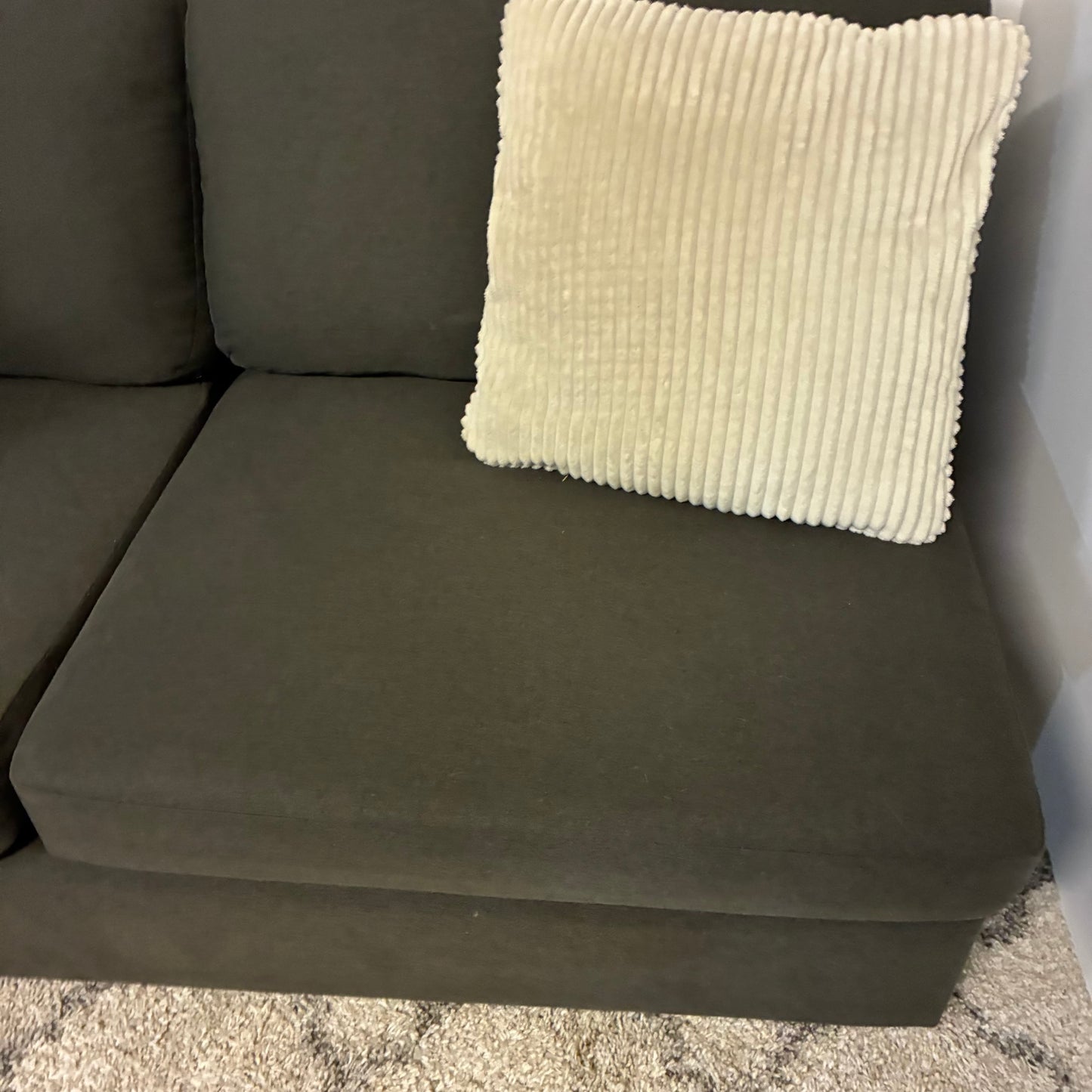 Charcoal Gray L Sectional from American Signature