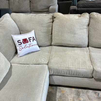 Cream Chaise Sectional Sofa