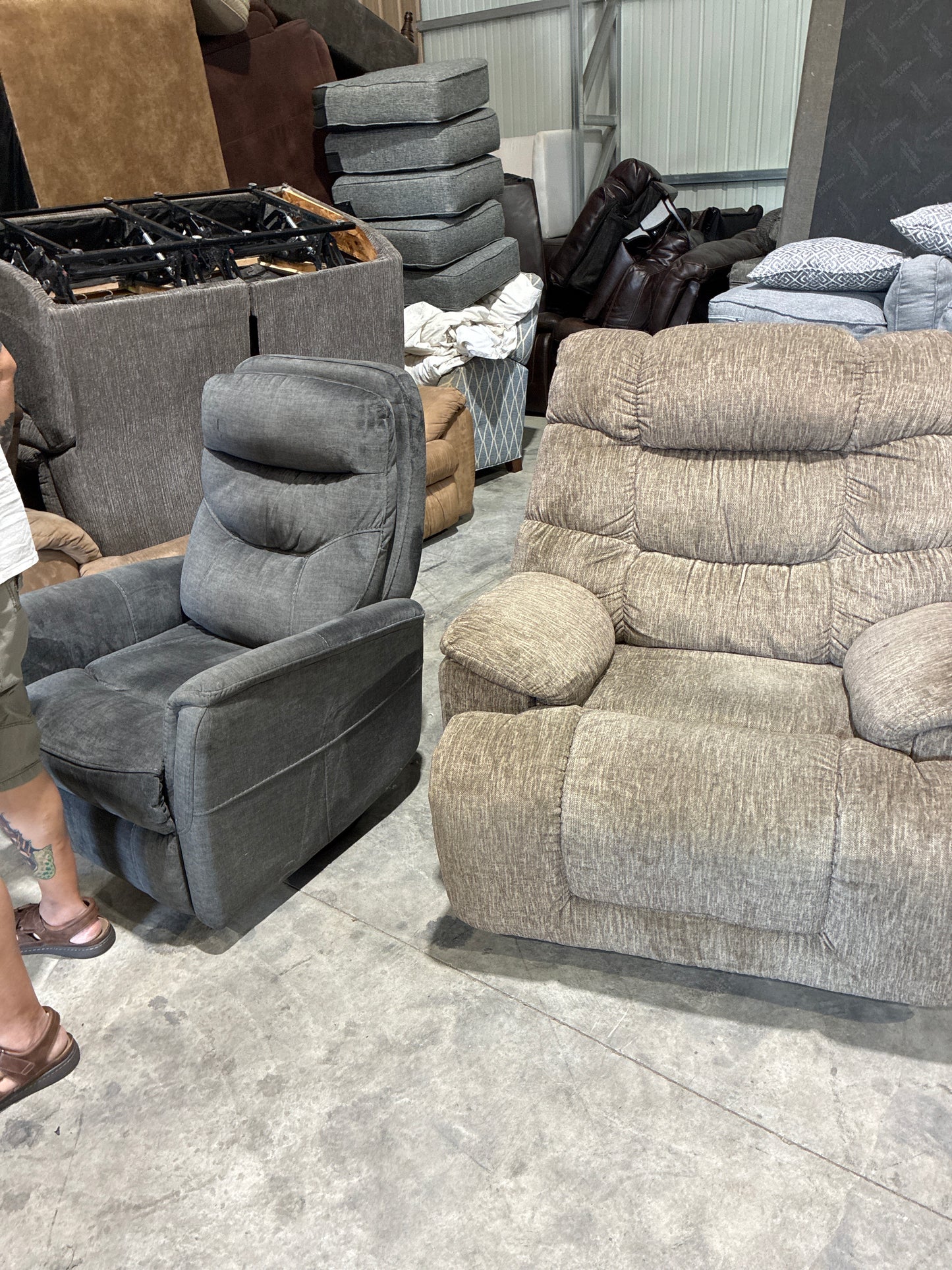 Two recliners