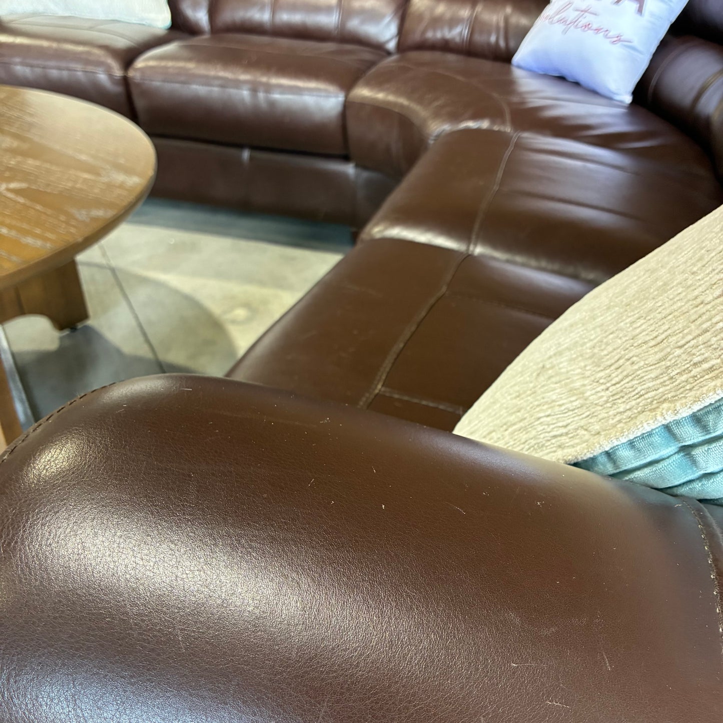 Leather Corner Sectional