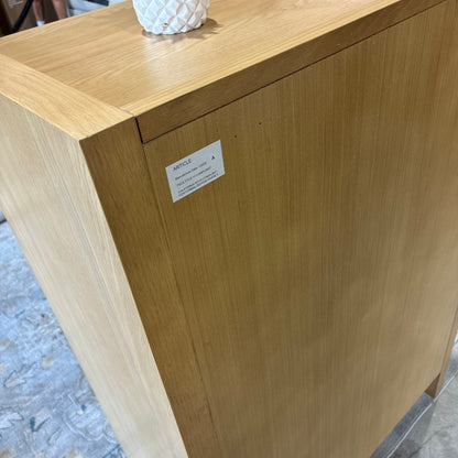 Article Torme 5 Drawer Chest White Oak