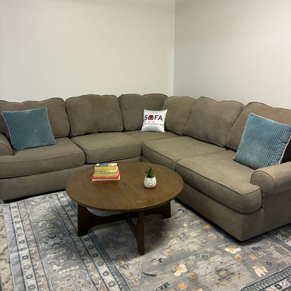 Gray Corner Sectional Sofa - Performance Fabric
