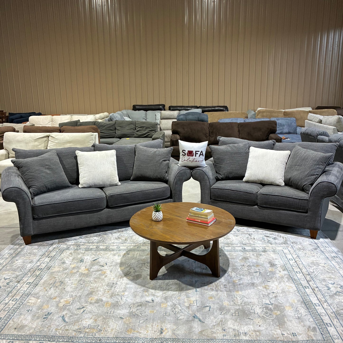 Gray Sofa Set