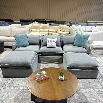 Gray Modular Sectional by Anabei