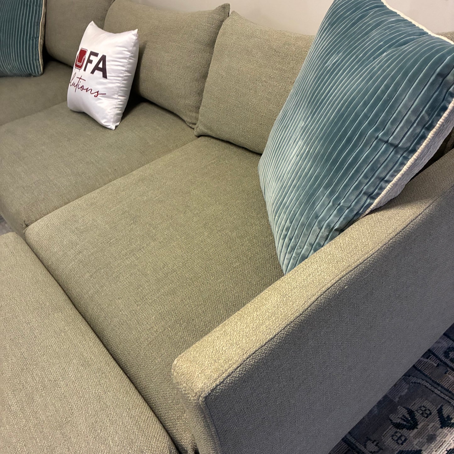 Modern Gray Sectional with Chaise