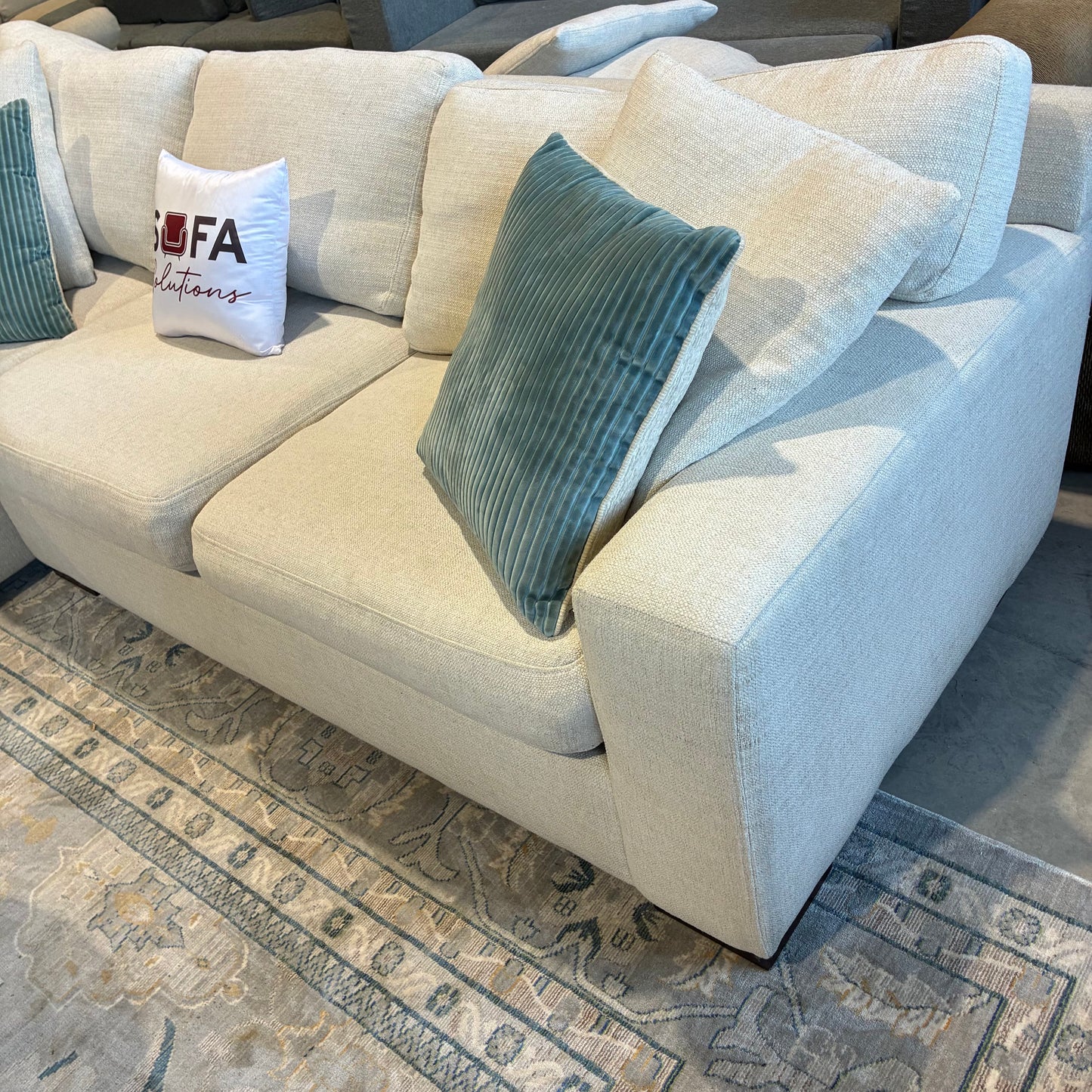 Cream Chaise Sectional
