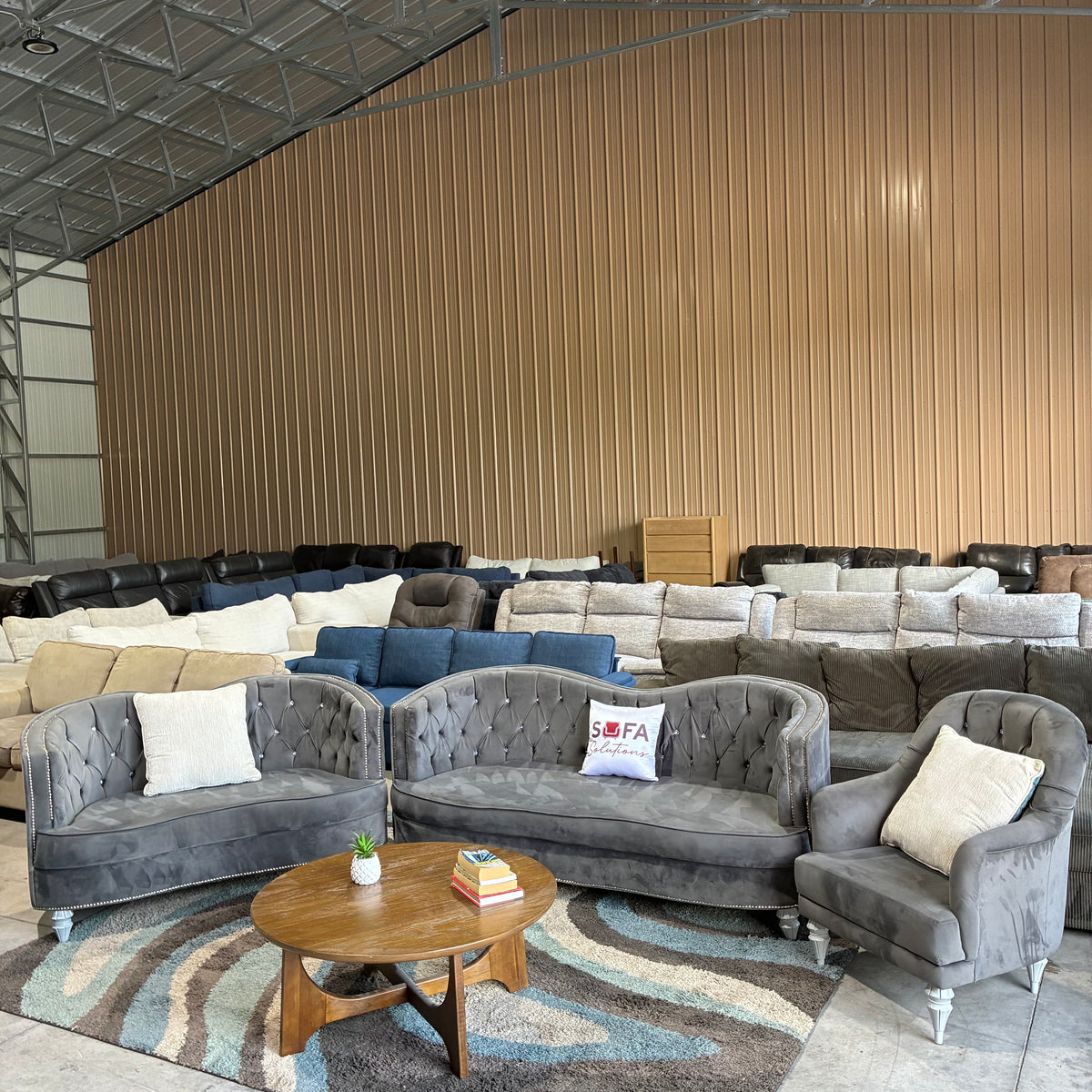 Gray Sofa Set