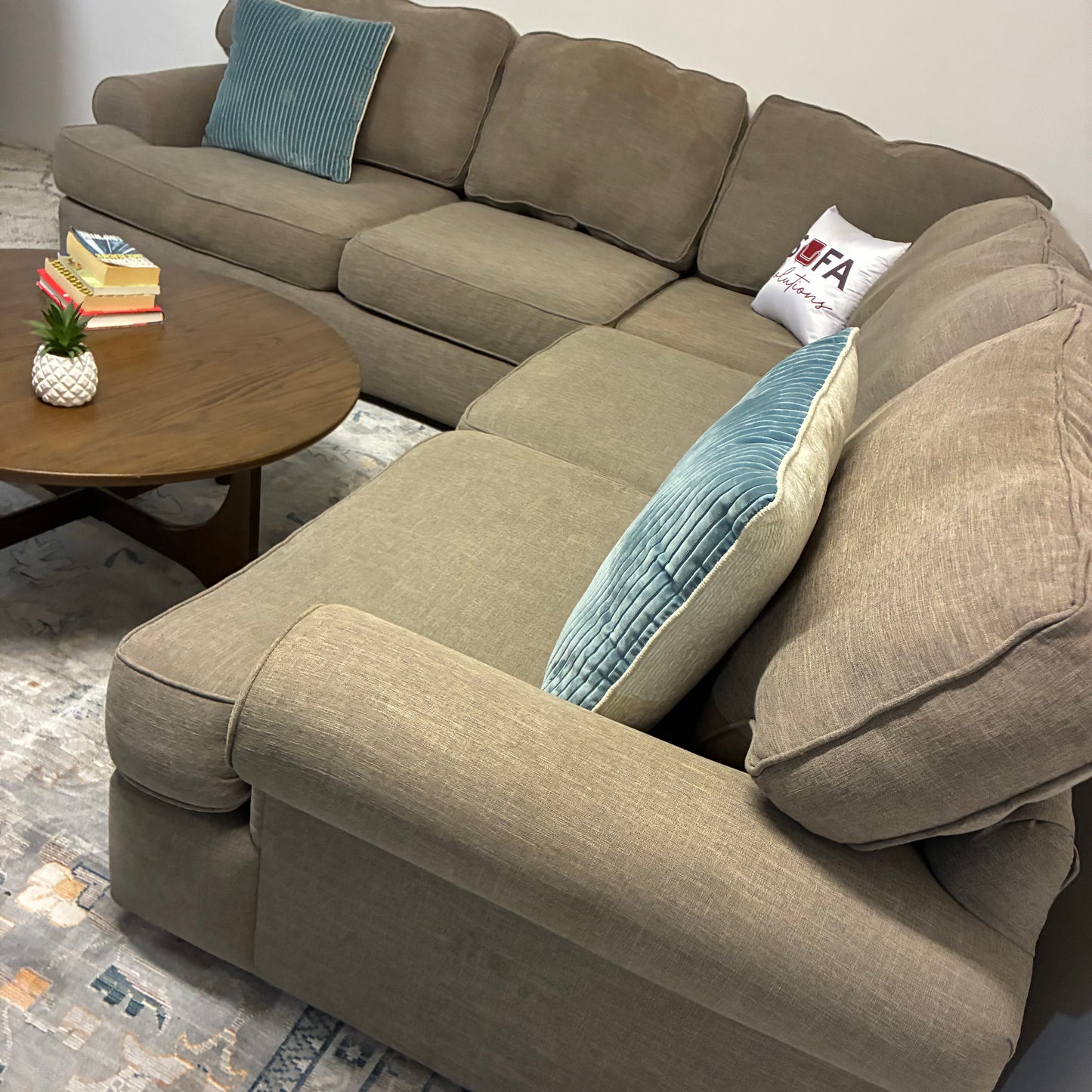 Gray Corner Sectional Sofa - Performance Fabric