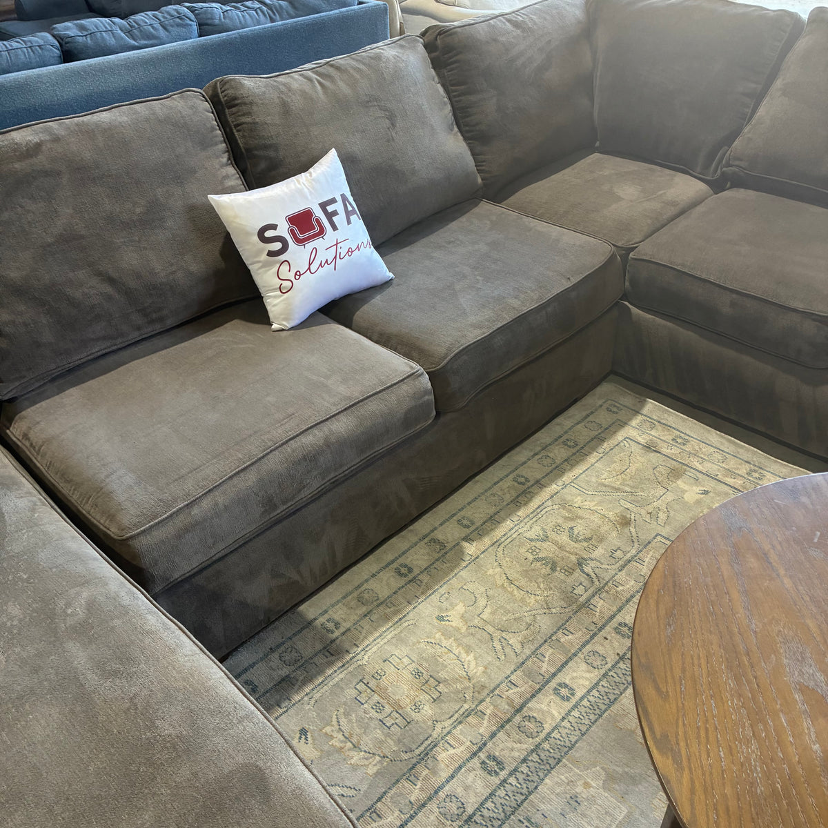 Charcoal Gray Chaise Sectional