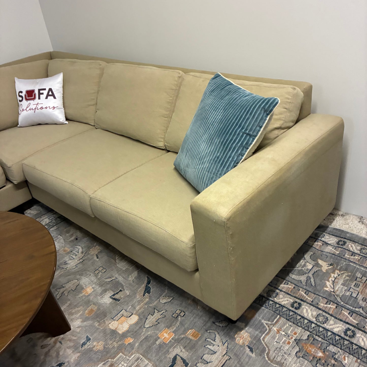 Beige Corner Sectional