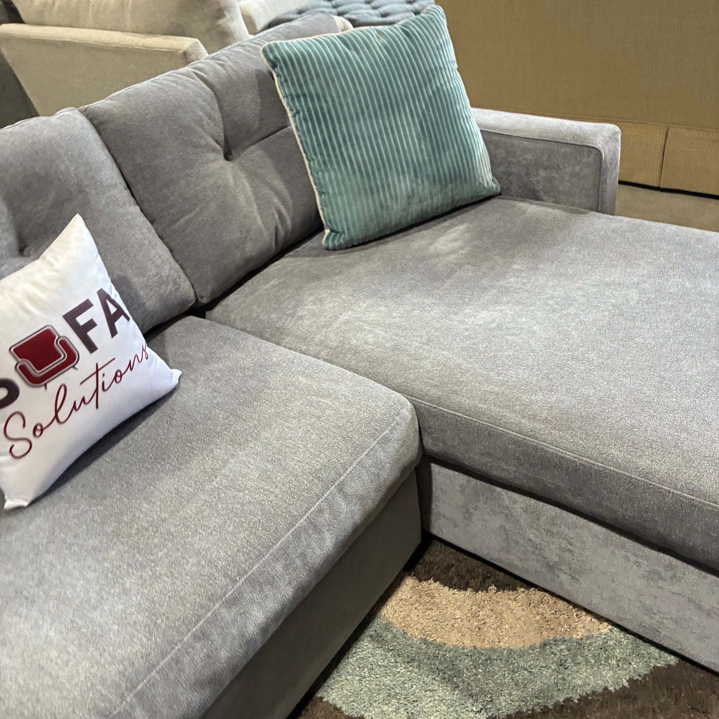 Gray Double Chaise Sectiomal
