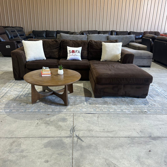 Brown Chaise Sectional
