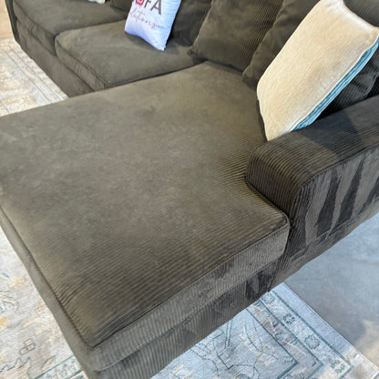 Dark Chaise Sectional Sofa