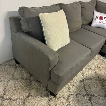 Steel Gray Sectional w Cuddler