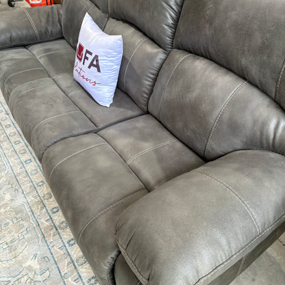 Charcoal Gray Electric Reclining Sofa