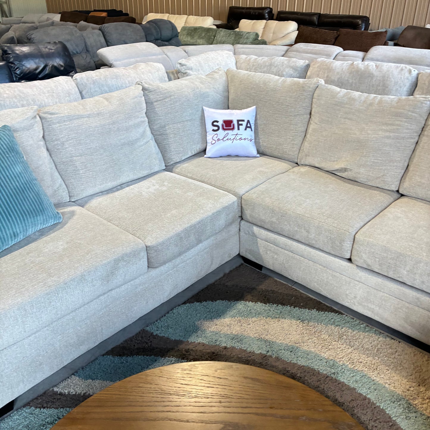 Beige Chaise Sectional