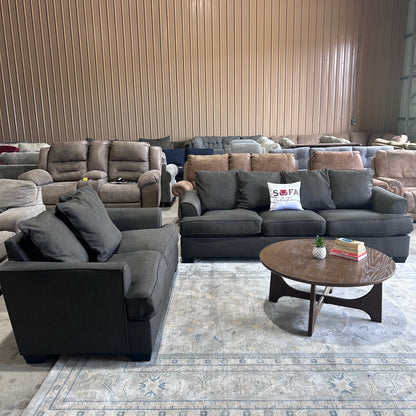 Charcoal Gray Sofa Set