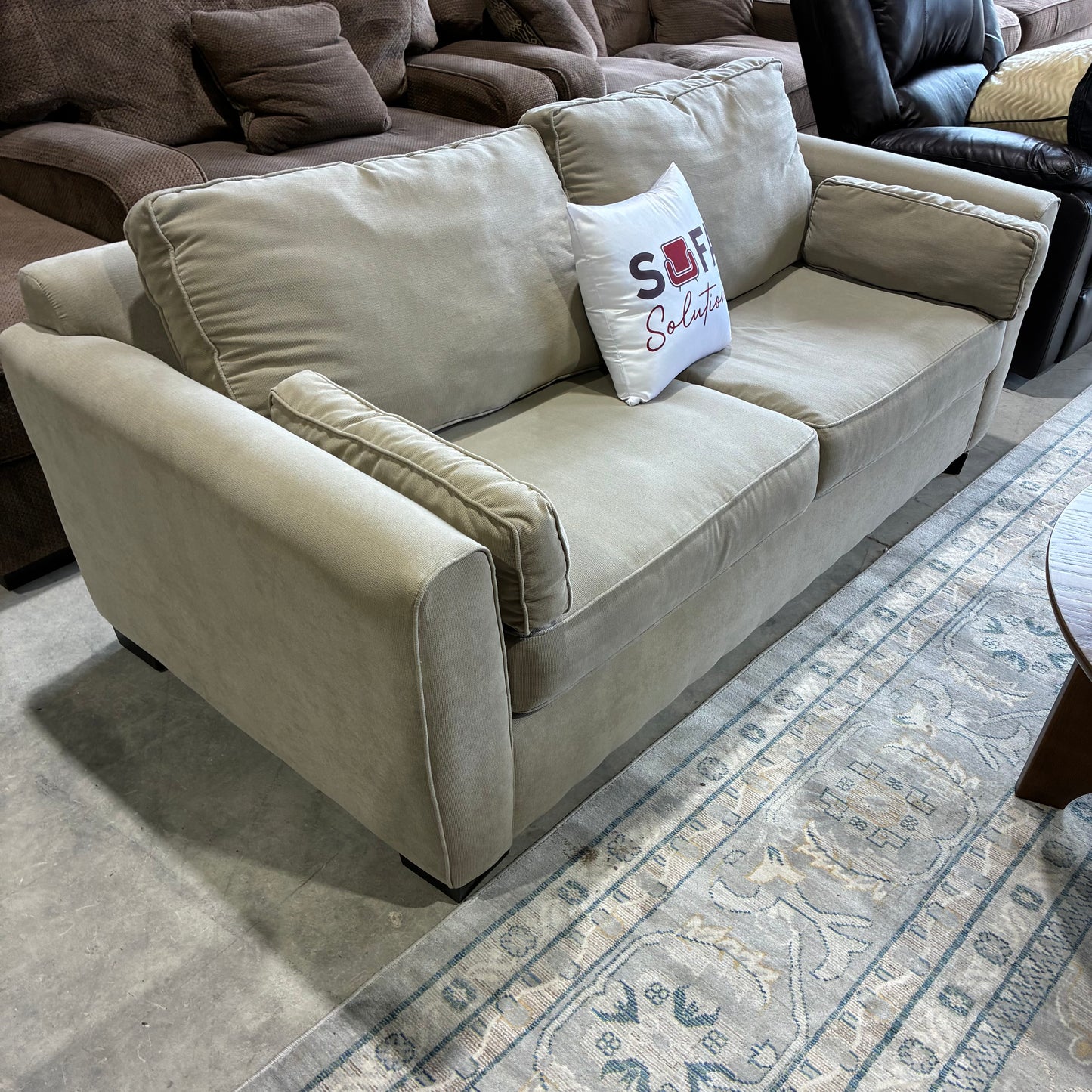 Beige Pullout Sofa