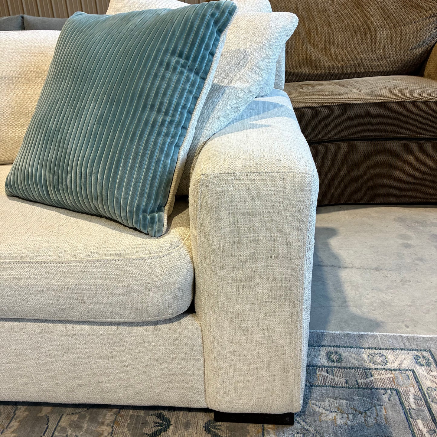 Cream Chaise Sectional