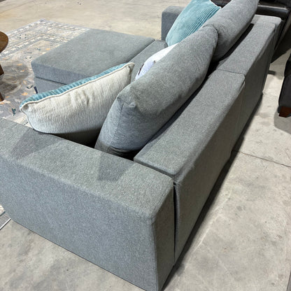 Gray Sofa & Ottoman/Chaise Elephant in a box