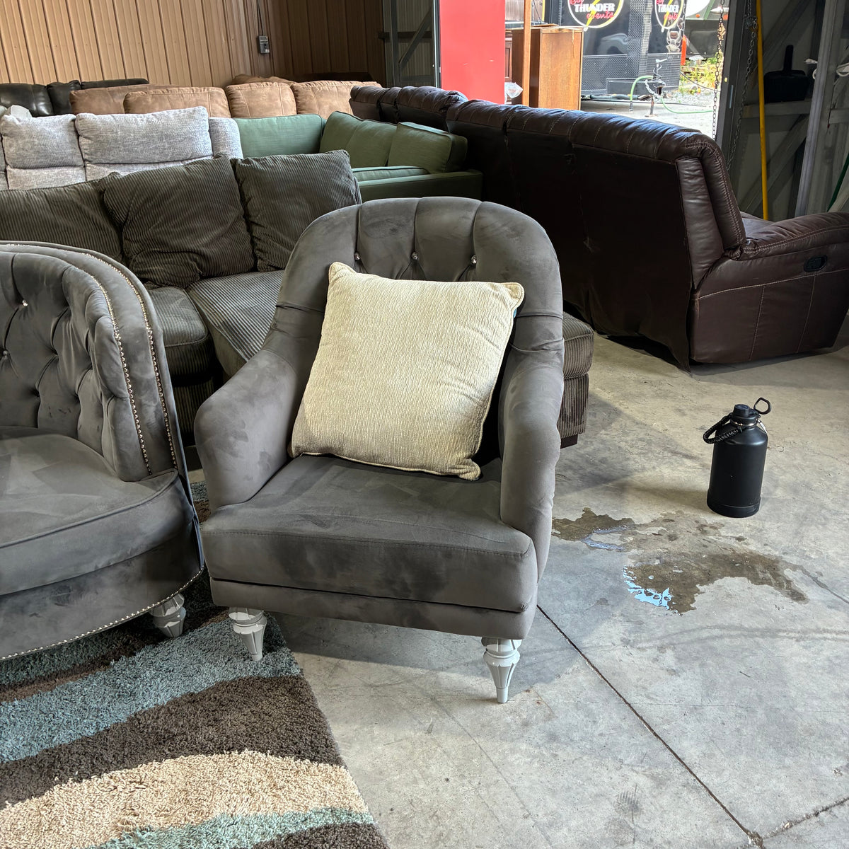 Gray Sofa Set