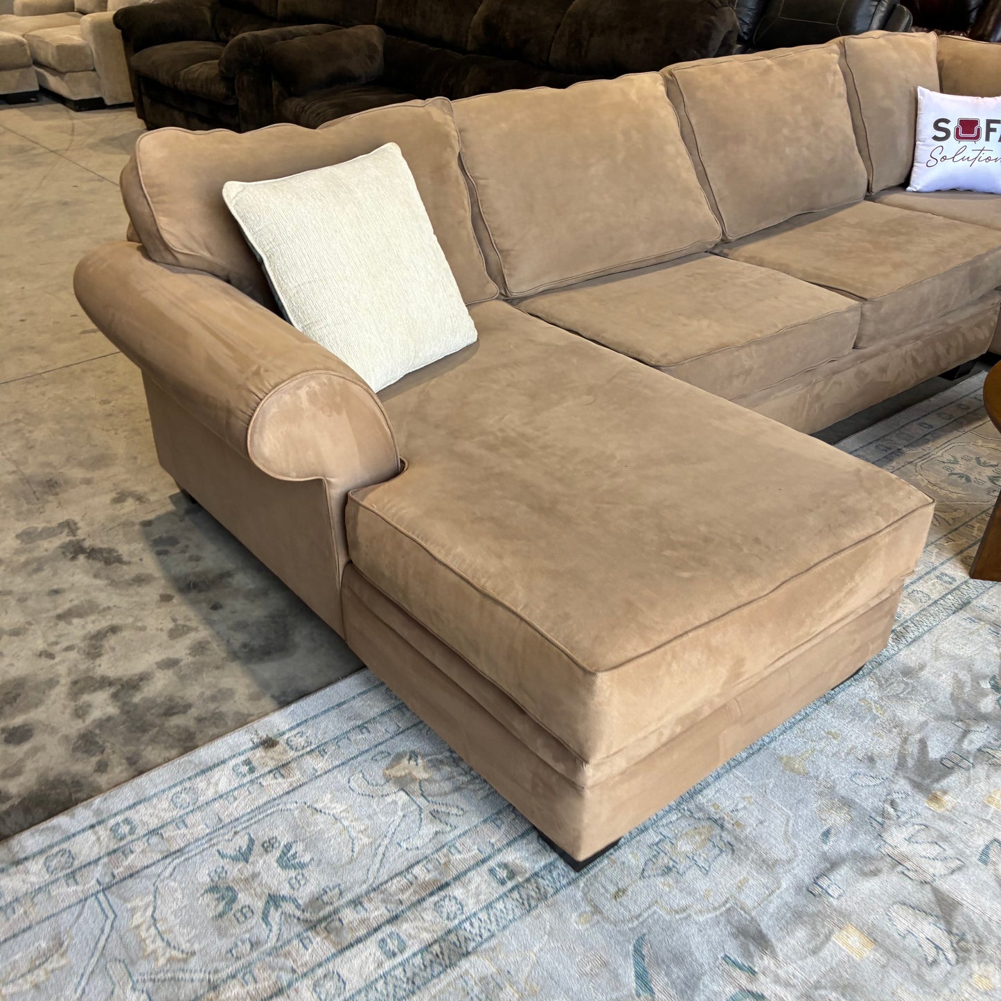 Beige Chaise Sectional