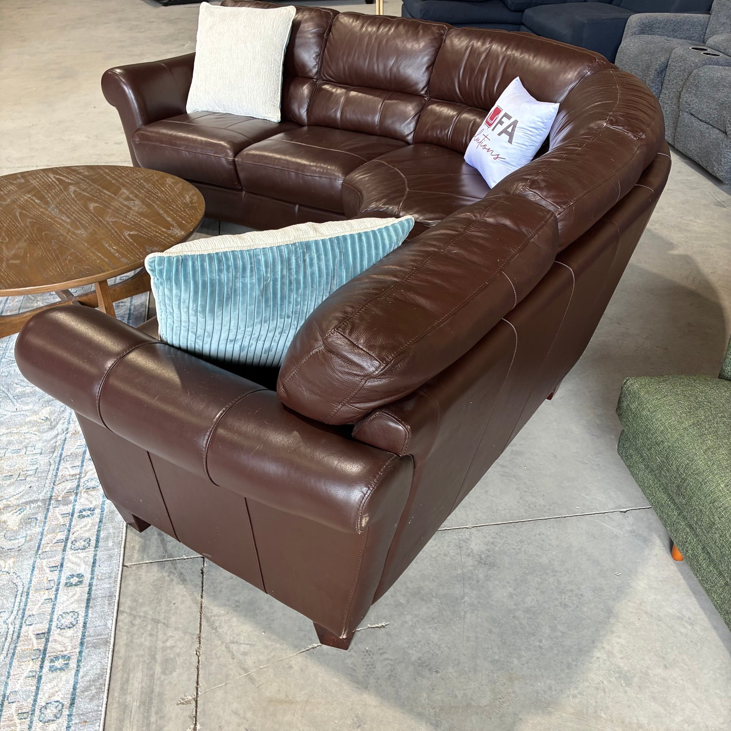 Leather Corner Sectional