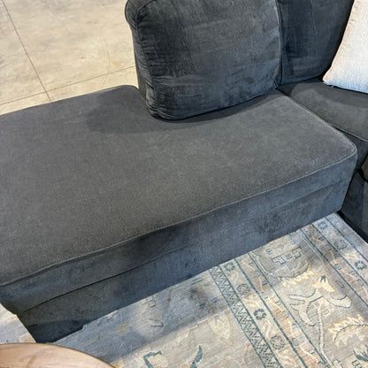 Navy Chaise Sectional