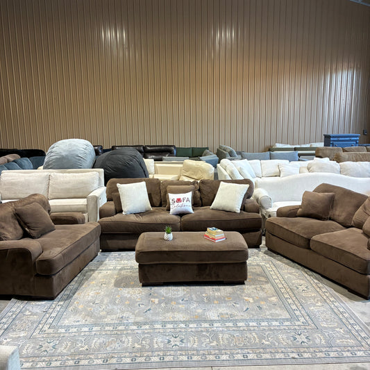 Brown Living Room Sofa Set