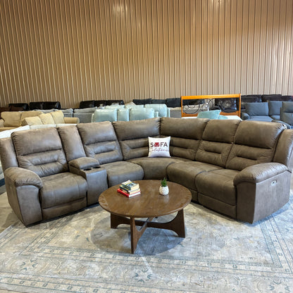 Gray Electric Reclining Sectional