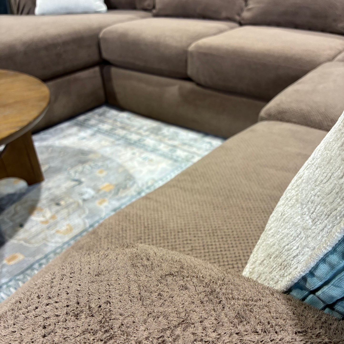 Brown Chaise Sectional