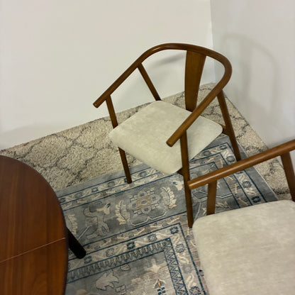 Article Fonra Dining Chairs (2) - Smoked Oak and Santolina Gray