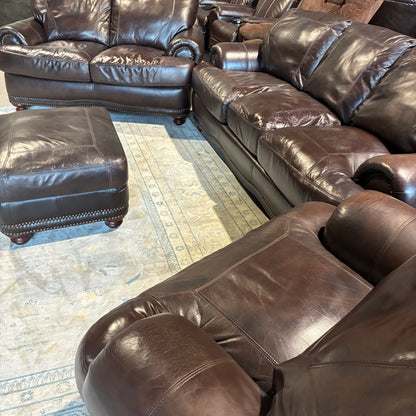 Leather Living Room Sofa Set