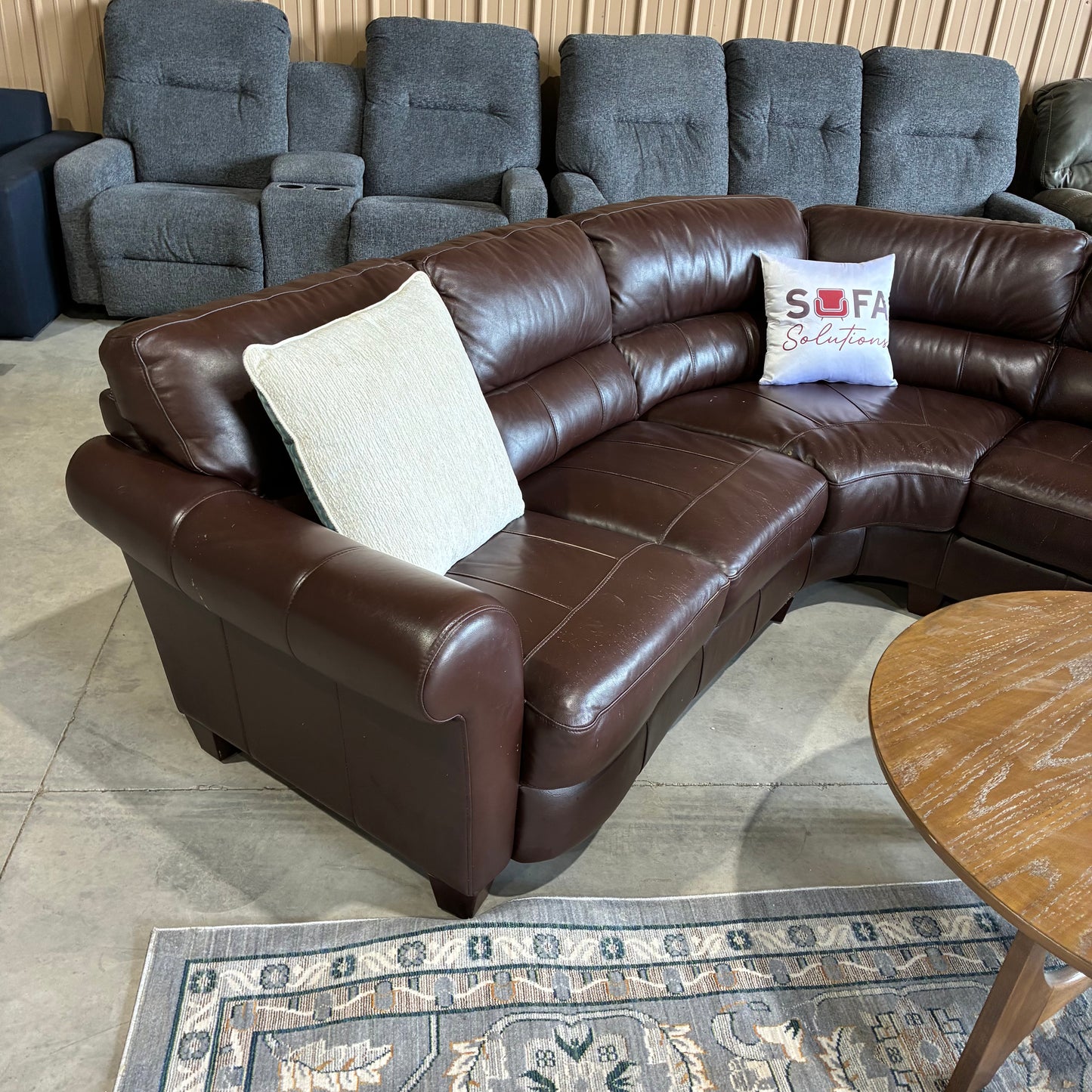 Leather Corner Sectional