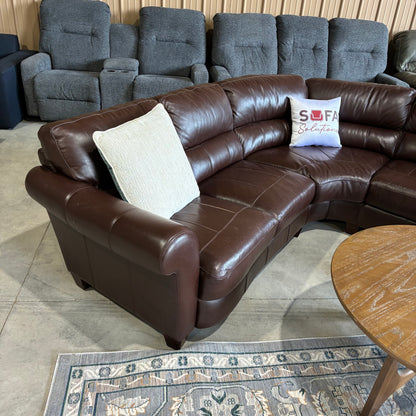 Leather Corner Sectional