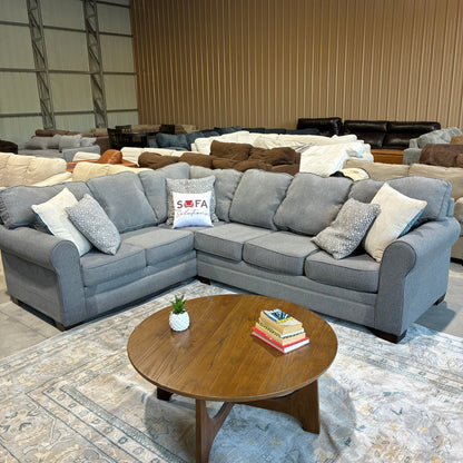 Steel Gray Corner Sectional
