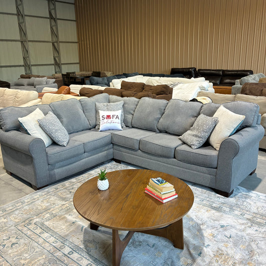 Steel Gray Corner Sectional