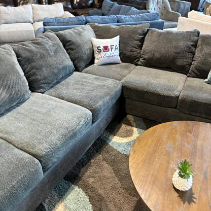 Charcoal Gray Corner Sectional