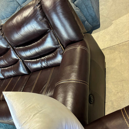 Brown Reclining Sofa Set
