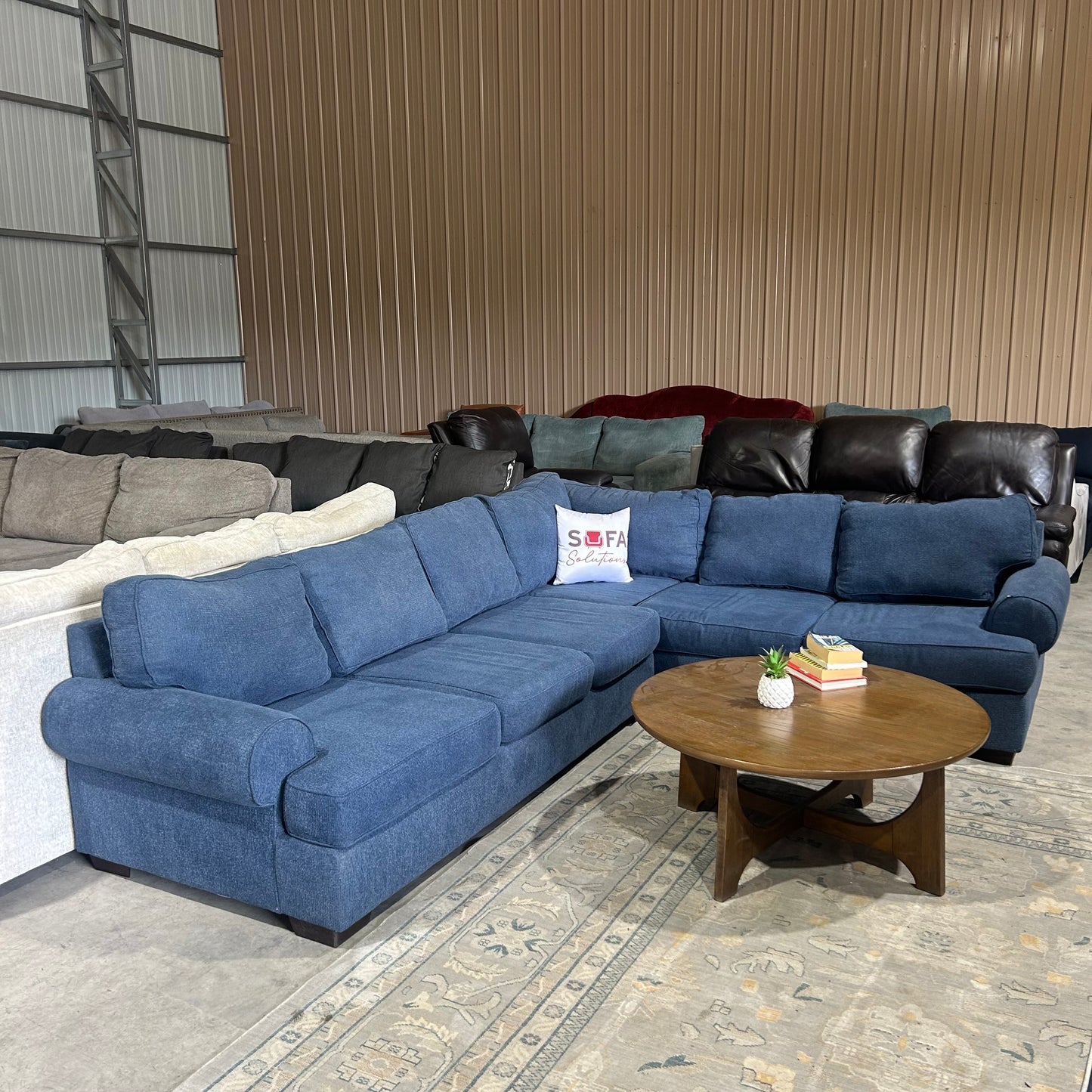 Navy Corner Sectional